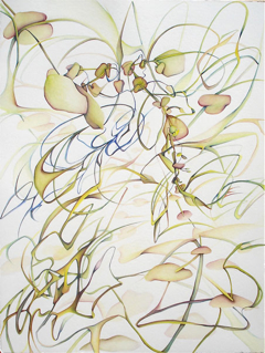 MEGAN OLSON - MELODY, 2010, watercolor and gouache on paper, 30 x 22 inches