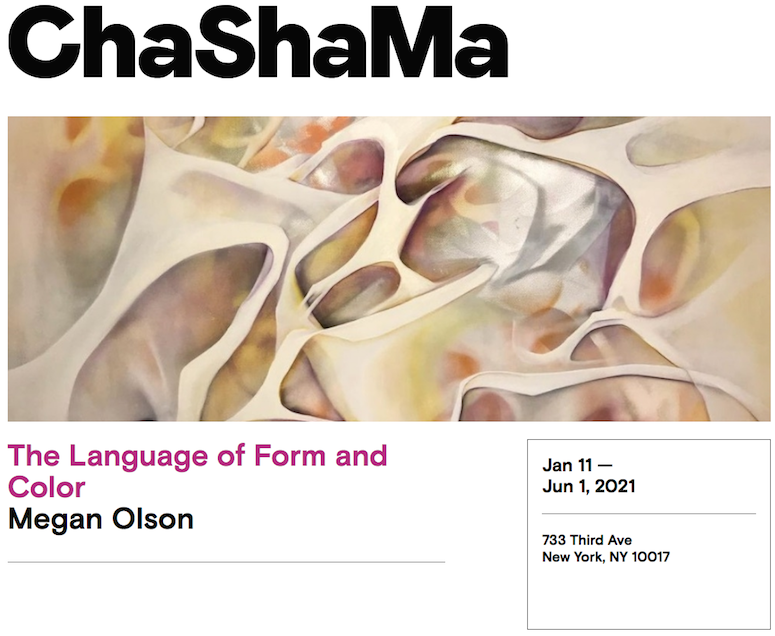 Megan Olson exhibition titled The Language of Form and Color